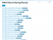 Tablet Screenshot of nbharesults.com